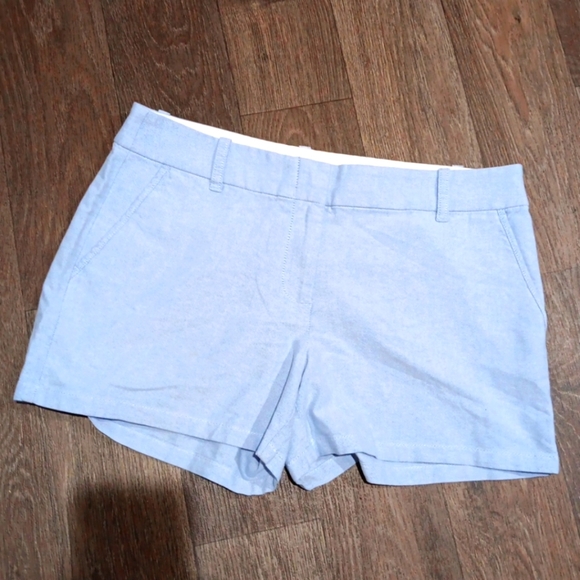 J. Crew Blue Bermuda Shorts Classic Comfortable Design Size 8 - Picture 1 of 4